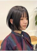 顔まわりカット/レイヤーカット/韓国/ロングヘア/グレージュ