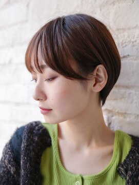 ソウ アオヤマ(SO aoyama) コンパクト　丸みショート　大人かわいい　シアーブラウン