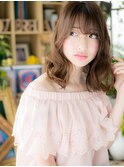 フェザーバングくせ毛風セミディくびれヘアh3北浦和20代30代40代
