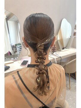 ミラ(Mila) ミディアムタイト×編み下ろし♪ 金箔