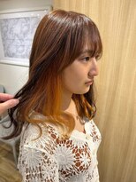 アロマ 仙台店(AROMA)&nbsp;イヤリングカラーチラ見えカラーオータムブラウン/仙台/NEWOPEN