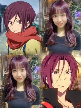 ヘアーアンドメイク ビス(HAIR&MAKE bis) ブリーチ1回からできるピンクラベンダー/松岡凛  【山崎ほのか】