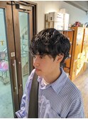 軽めマッシュ×シャドウパーマ