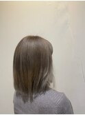 ブリーチオンカラー 透け感カラー ロイヤルグレージュ