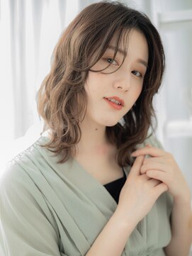 カバーヘア 上尾西口店(COVER HAIR) 抜け感ハイライトセンターパートウェットヘアc6上尾20代30代40代