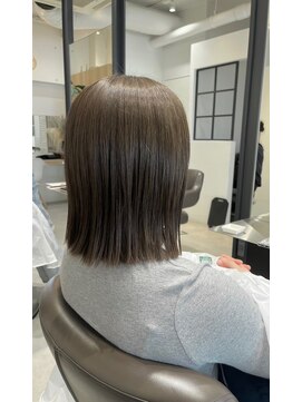 クラップス 弘明寺店(CLAPS) オリーブグレージュ×長め切りっぱなし