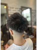 スパイキーショート　×   フェードカット