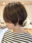 ショートカラー髪質改善