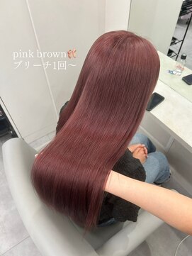 ベレーザ 渋谷(BELEZA) 16335黒髪ローズブラウンダークレッドレイヤーストレート