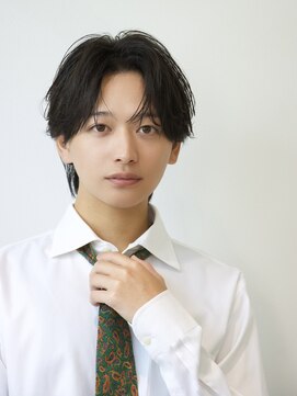 オーシャン トーキョー コウベ(OCEAN TOKYO KOBE) ニュアンスパーマダウンパーマ黒髪韓国マッシュツーブロック