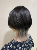 インナーカラー,グレーカラー,ウルフスタイル【草加】