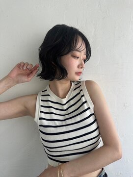 アンダーバーホワイト(_white) 切りっぱなしボブ♪♪