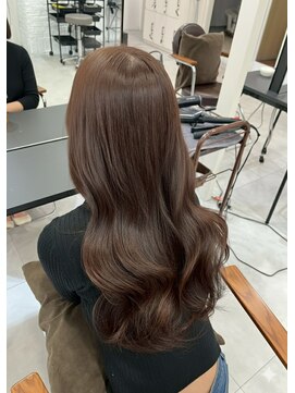 シェノン 西梅田(CHAINON) 透明感とまろみのあるブラウン×艶っぽワンホンレイヤー/西梅田