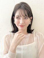 ファナ(fha-na)&nbsp;☆シースルーバング　大人気のくびれヘア ミディアムレイヤー☆