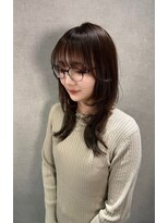 インスヘアー 京都四条大宮店(INCE HAIR)&nbsp;ハッシュレイヤー×カーキグレージュ