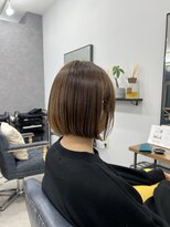クラン(Chlan) 王道前下がりボブやわらかベージュカラー