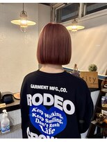 ティティーサッポロ(tity sapporo)&nbsp;柔らかピンクブラウン×コンパクトミニボブ