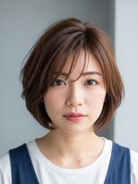 フープ 川越(hoop)&nbsp;骨格補正ショートボブ川越/ハイライト/白髪ぼかし/白髪染め