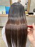 《夏のヘアケア》髪質改善ストレート＋カット＋艶トリートメント＋ホームケア