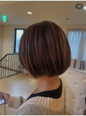 ハイライト＆ローライト　大人女性のデザインカラー