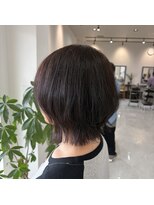 エミュ(emu.)&nbsp;秋の艶カラーチョコレートブラウン×レイヤーボブ