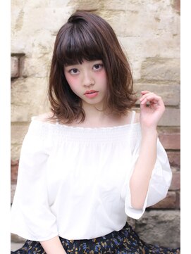 ミニヨン バイ ハピネス 高の原店(mignon by Happiness) 大人可愛いくびれミディパーマ　奈良清水