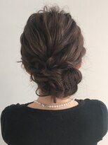 エヌドット 高井田(n.)&nbsp;編み込みギブソンタック×パーティーヘアセット