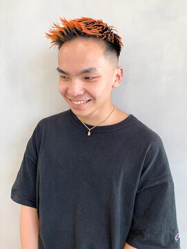 エイト ヘアサロン 渋谷本店(EIGHT) フェード×オレンジ