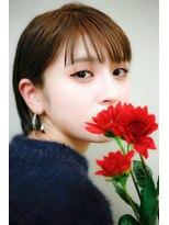 マロウ(mallow) 《花屋併設》シースルーバング×ショート@20代30代40代