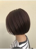 ミニボブ×コーラルピンク