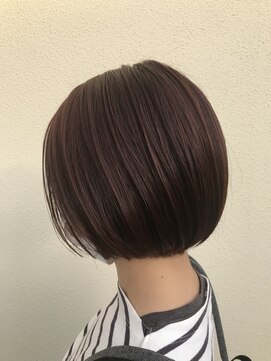 リブヘア(LiB hair) ミニボブ×コーラルピンク