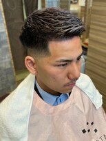 銀座マツナガ 神田店&nbsp;クールビジネス刈り上げブラウンツーブロックフェード