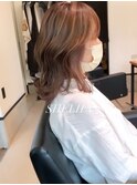 【橿渕昭希】ベージュ×ピンクベージュ