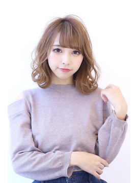 オーロ 宝塚店(ORO) 20代30代40代透明感マロンベージュニュアンスカラーAラインボブ