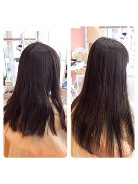 ヘアーアンドビューティー ギブリ(Ghibli) シールエクステでロングヘアー♪