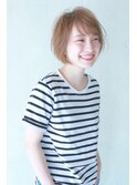 20代 30代 40代 ショートボブカット小顔前髪透明感カラー