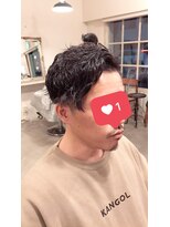 アミーコ(Amico)&nbsp;ツーブロックマッシュ刈り上げフェードツイストスパイラルパーマ