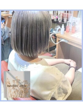 ネオリーブアーチ 武蔵小山店(Neolive arch) プラチナグレージュ　☆　ケアブリーチ【武蔵小山美容室】