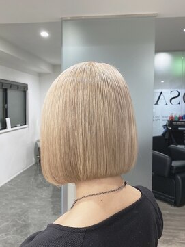 アルマバイロサ(ALMA by ROSA) 安定の可愛さ！ハイトーンブロンドボブ/担当【ギャル仙人】RENTA