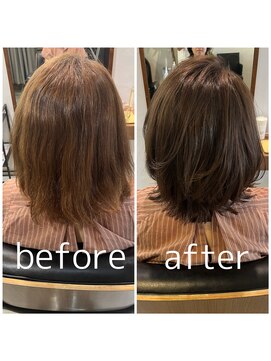 スピカ(SPICA) 【ケアカラーコース】お客様施術事例