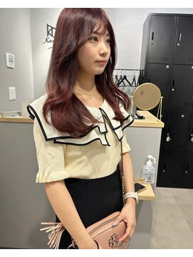 カミエ(kamie) *透明感ピンクラベンダー 馴染むハイライト 神戸 三宮