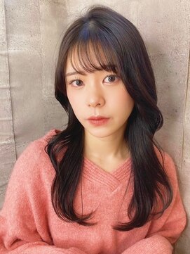 ブリス(VLISS) 内巻きウエーブロング_ブラックカラーレイヤー