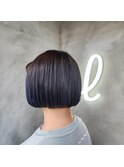 毛先ブルーカラー