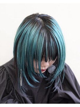 ルプラ ガーデン(le-pla garden) グリーン#ダブルカラー#ウルフレイヤー#ケアブリーチ#豊橋#豊川