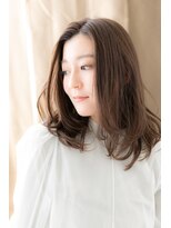 カバーヘア ブリス 戸田公園西口店(COVER HAIR bliss) かきあげバングゆるふわ毛先カールくびれヘアY戸田公園30代40代