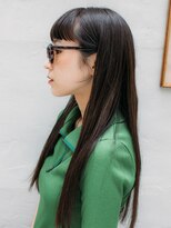 アンディアーモ ロッコ(andiamo)&nbsp;重めパッツン前髪ワンレングス