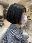 艶ボブグラデーションボブ40代50代60代ボリュームアップカット