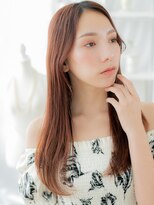 モッズヘア 越谷(mod's hair)&nbsp;かきあげバング艶感ストレートセンターパートa越谷20代30代40代