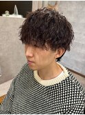 ツイストスパイラルツイスパウルフメンズパーマ【大和】