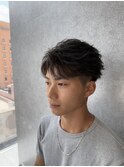 フェザーパーマ/フェザーショート/センターパート名古屋栄